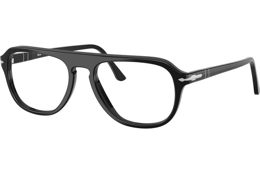 Okulary korekcyjne Persol PO3368V 95 Pilotki (Aviator) Czarne