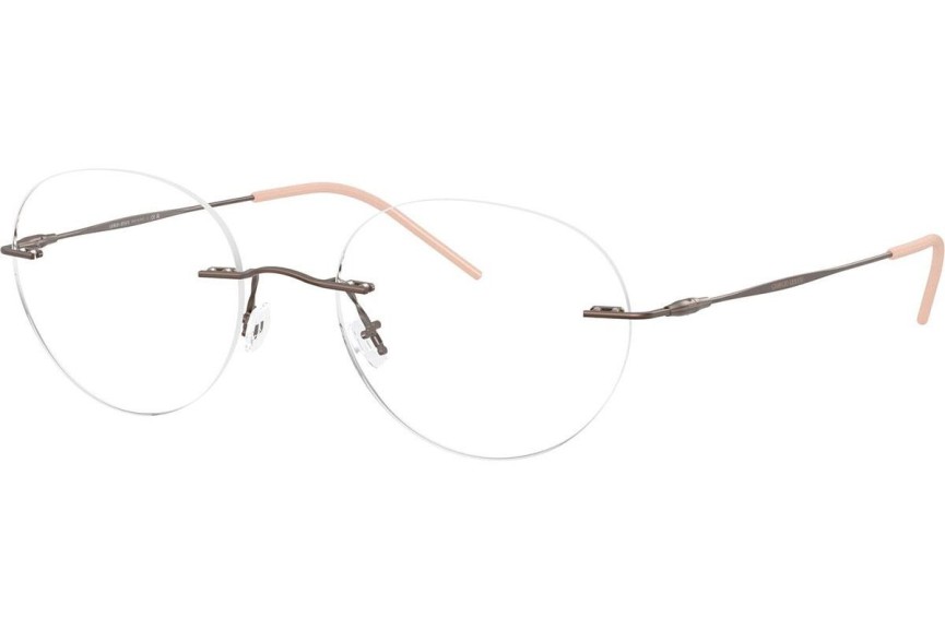 Okulary korekcyjne Giorgio Armani AR5147 3006 Owalne Brązowe