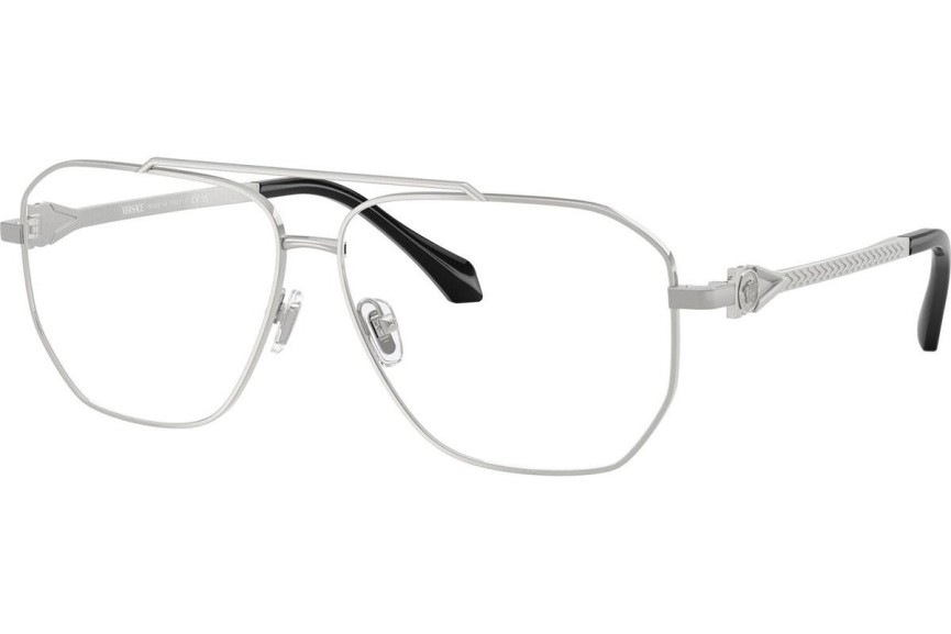 Okulary korekcyjne Versace VE1307 1000 Pilotki (Aviator) Srebrne