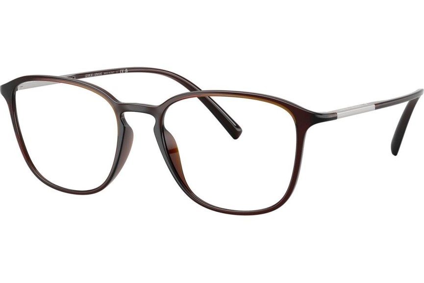 Okulary korekcyjne Giorgio Armani AR7276U 6239 Kwadratowe Brązowe