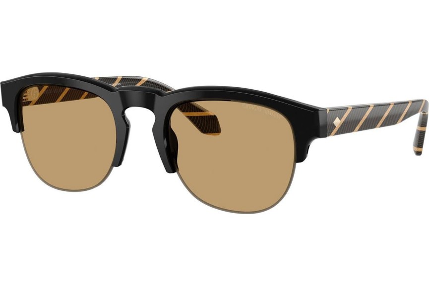 Okulary przeciwsłoneczne Giorgio Armani AR8238 587573 Browline Czarne