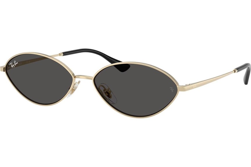 Okulary przeciwsłoneczne Ray-Ban Kai RB3757 921387 Owalne Złote