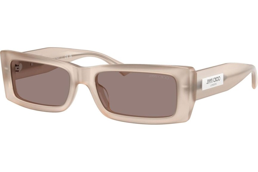 Okulary przeciwsłoneczne Jimmy Choo JC5040U 50257N Prostokątne Brązowe