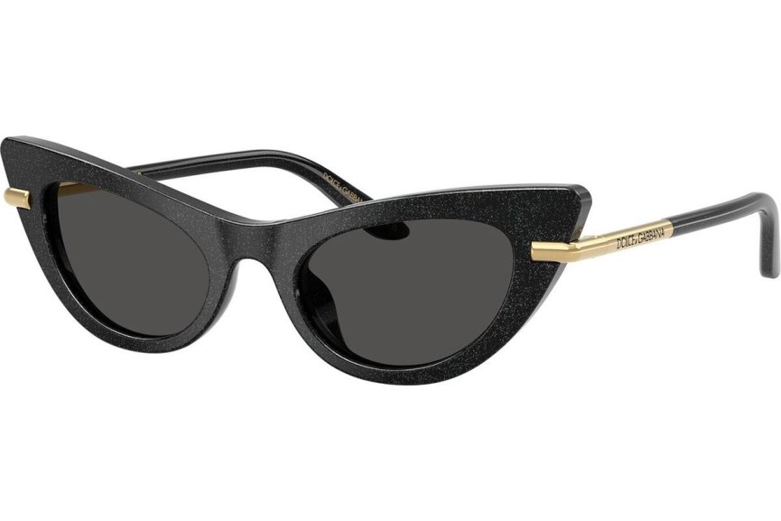 Okulary przeciwsłoneczne Dolce & Gabbana Junior DX4008 324187 Kocie oczy Czarne