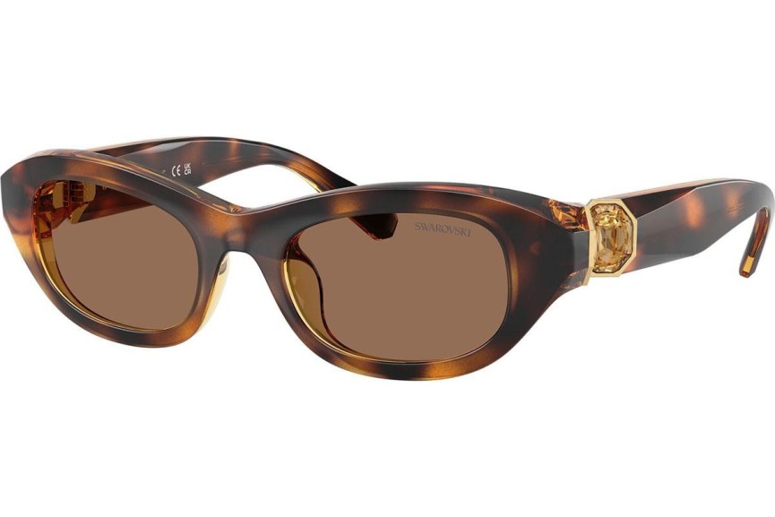 Okulary przeciwsłoneczne Swarovski SK6036U 100273 Owalne Havana