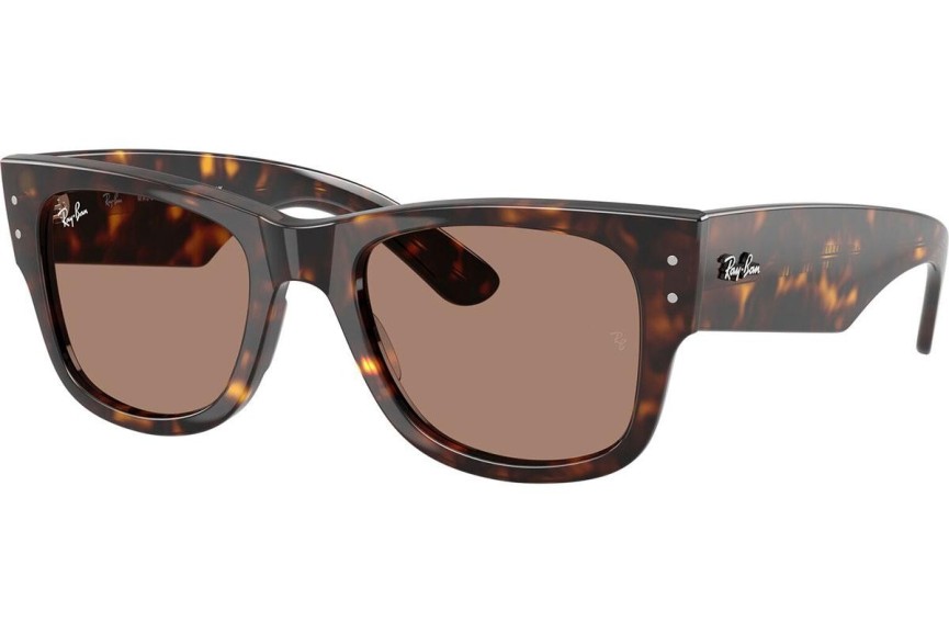 Okulary przeciwsłoneczne Ray-Ban Mega Wayfarer RB0840S 902/1A Kwadratowe Havana