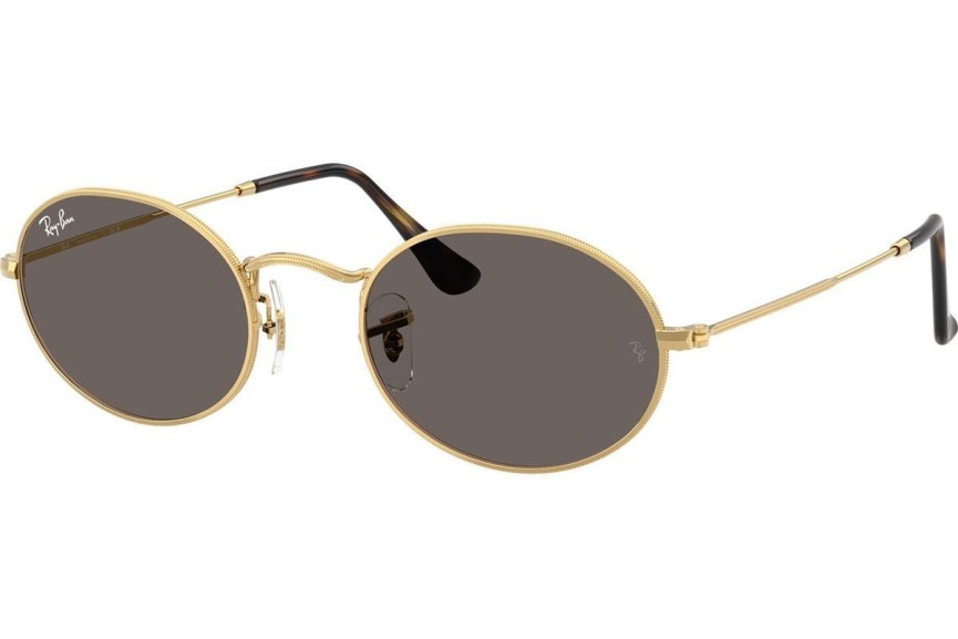 Okulary przeciwsłoneczne Ray-Ban Oval RB3547N 001/B1 Tiny Złote