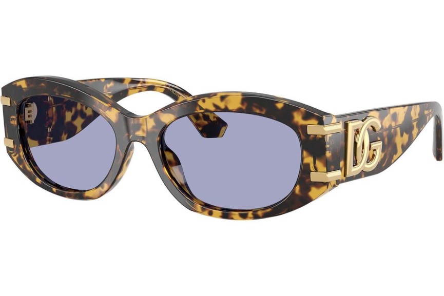 Okulary przeciwsłoneczne Dolce & Gabbana DG4502 33301A Owalne Havana