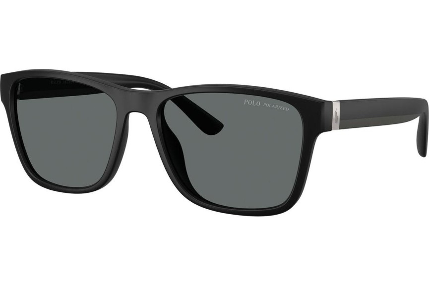 Okulary przeciwsłoneczne Polo Ralph Lauren PH4229U 500181 Polarized Kwadratowe Czarne