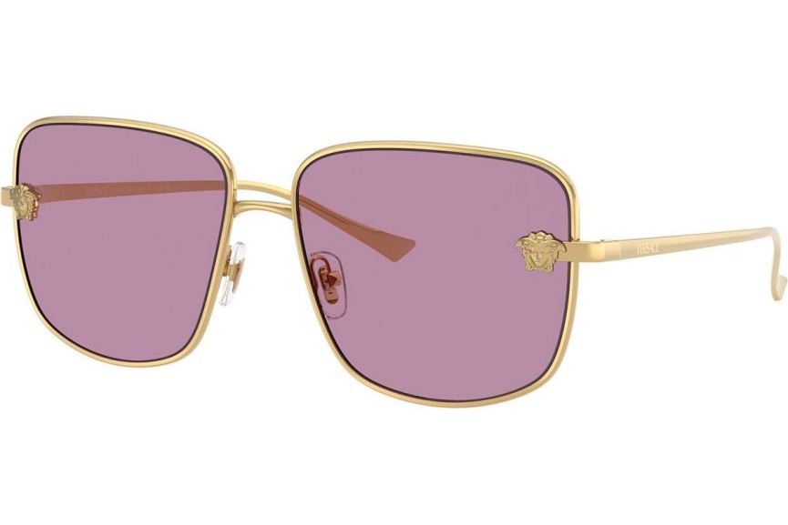 Okulary przeciwsłoneczne Versace VE2282 1002AK Kwadratowe Złote