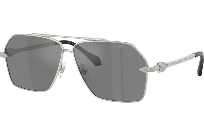Okulary przeciwsłoneczne Versace VE2284 10006G Pilotki (Aviator) Srebrne