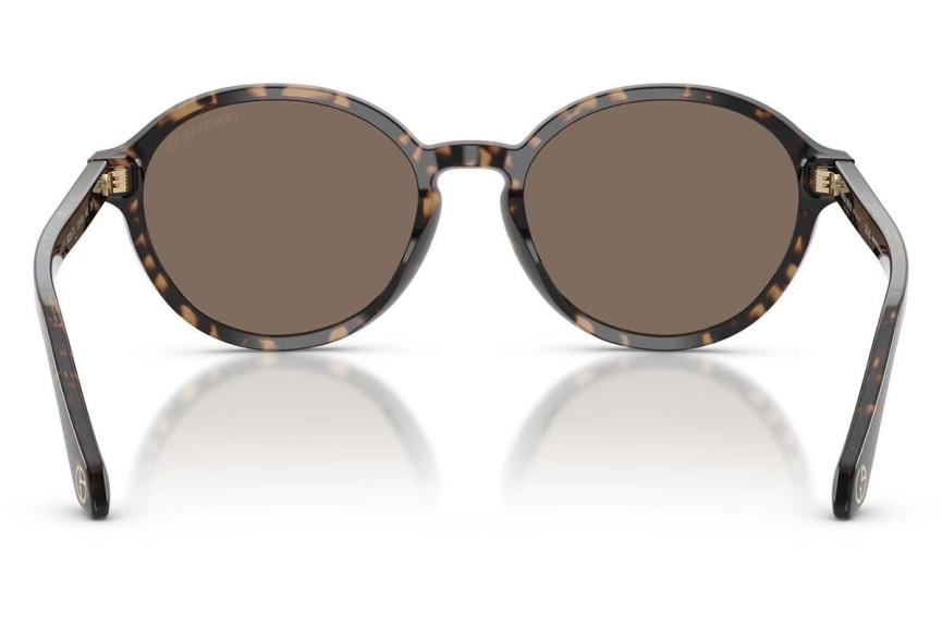 Okulary przeciwsłoneczne Giorgio Armani AR8237 623573 Okrągłe Havana