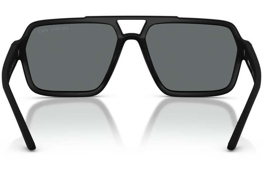Okulary przeciwsłoneczne Prada Linea Rossa PSA06S DG002G Polarized Kwadratowe Czarne