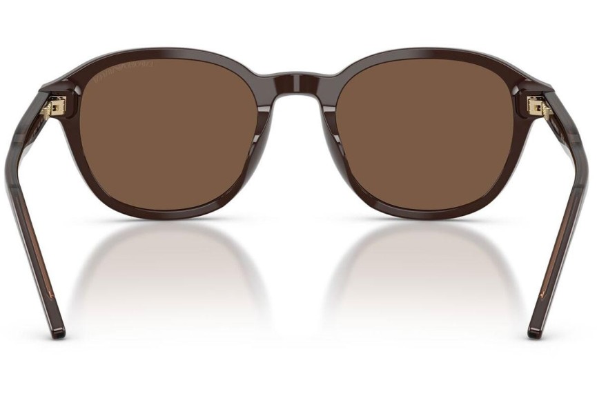 Okulary przeciwsłoneczne Emporio Armani EA4247U 625573 Okrągłe Brązowe