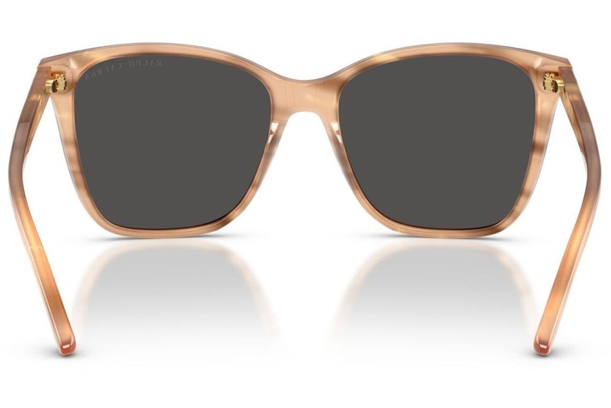 Okulary przeciwsłoneczne Ralph Lauren RL8201 617987 Kwadratowe Brązowe