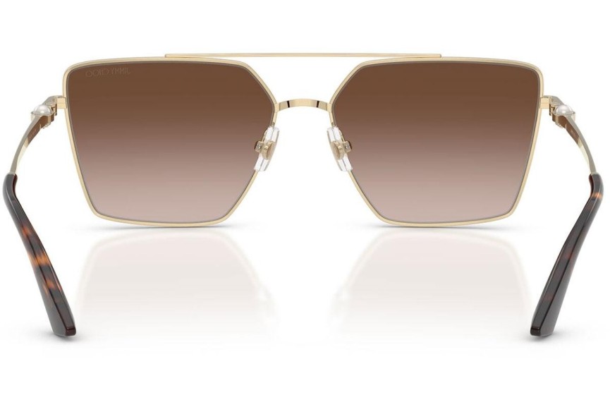 Okulary przeciwsłoneczne Jimmy Choo JC4016HB 300613 Kwadratowe Złote