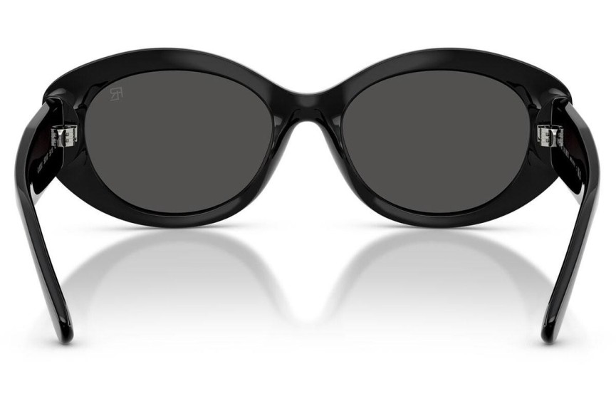 Okulary przeciwsłoneczne Ralph Lauren RL8232U 500187 Owalne Czarne