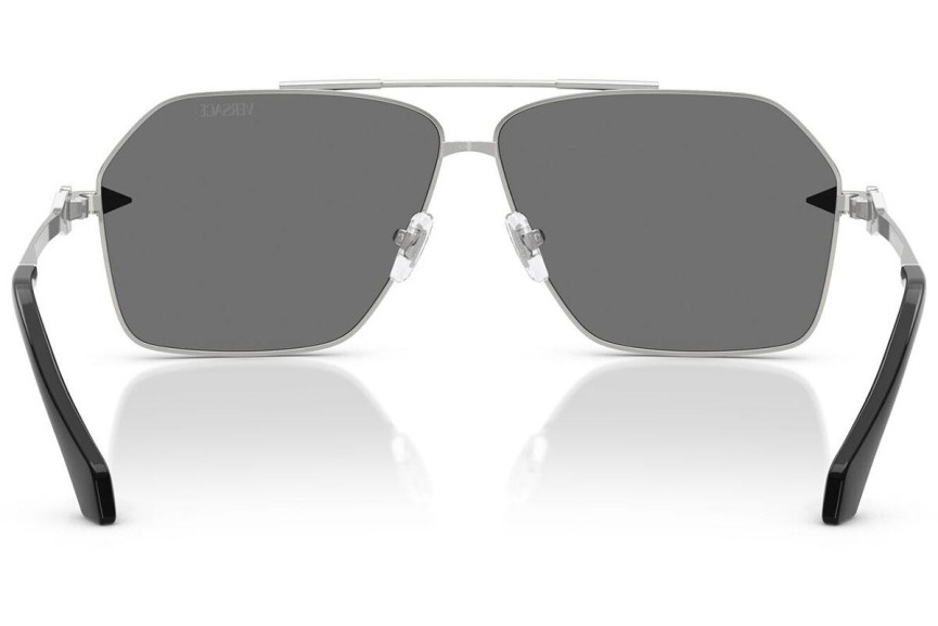 Okulary przeciwsłoneczne Versace VE2284 10006G Pilotki (Aviator) Srebrne