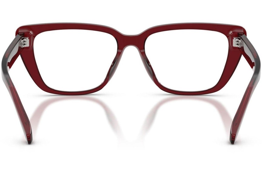 Okulary korekcyjne Emporio Armani EA3256U 6254 Kocie oczy Czerwone