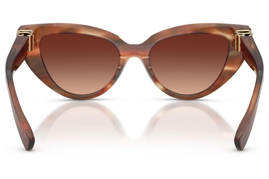 Okulary przeciwsłoneczne Dolce & Gabbana DG4497 322113 Kocie oczy Brązowe