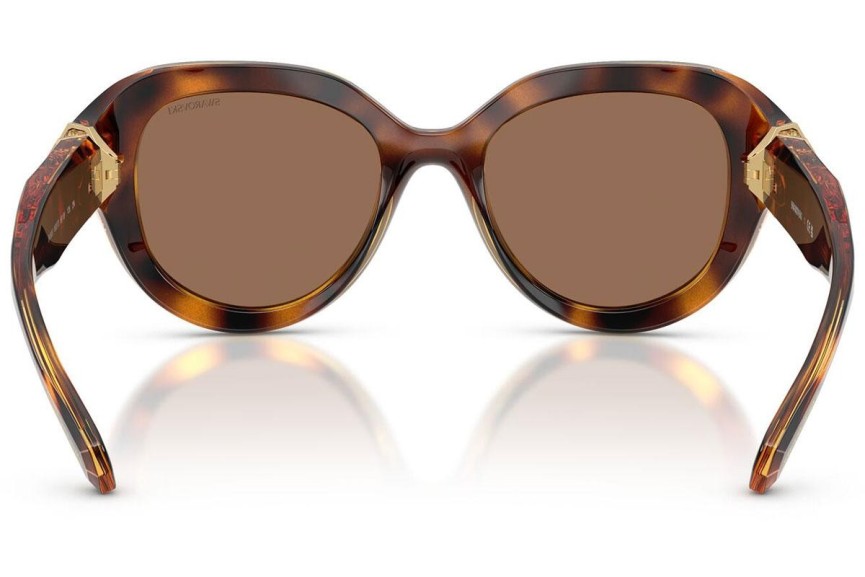 Okulary przeciwsłoneczne Swarovski SK6037 100273 Okrągłe Havana