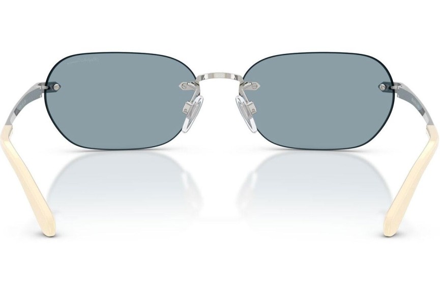 Okulary przeciwsłoneczne Ralph Lauren RL7089 900172 Prostokątne Srebrne