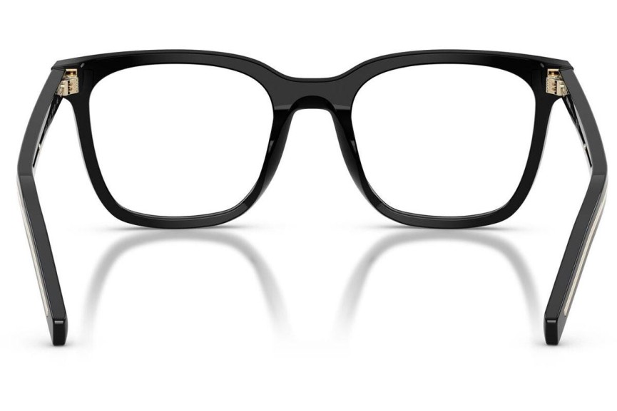 Okulary korekcyjne Prada PRB11V 16K1O1 Kwadratowe Czarne