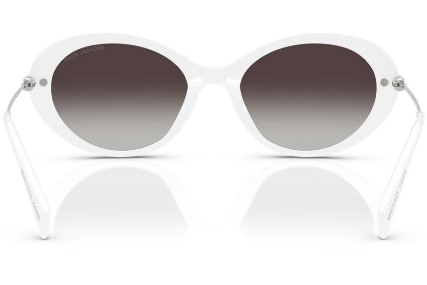 Okulary przeciwsłoneczne Michael Kors Rockaway MK2245U 31008G Owalne Białe