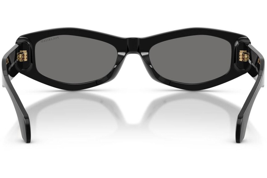 Okulary przeciwsłoneczne Versace VE4487 GB1/81 Polarized Owalne Czarne