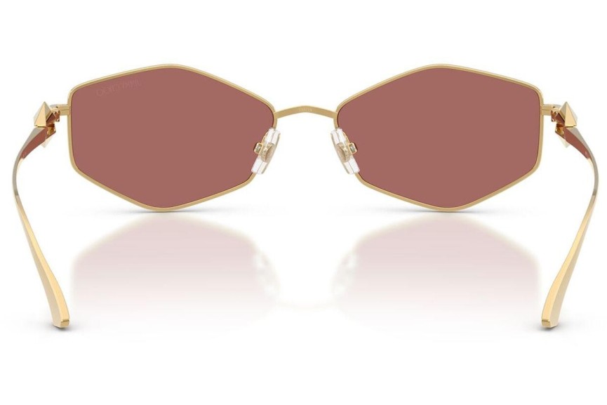 Okulary przeciwsłoneczne Jimmy Choo JC4017 302369 Owalne Złote