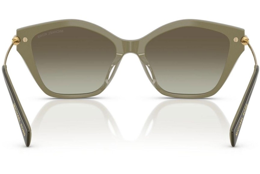 Okulary przeciwsłoneczne Michael Kors Catskills MK2246U 40193M Kocie oczy Zielone