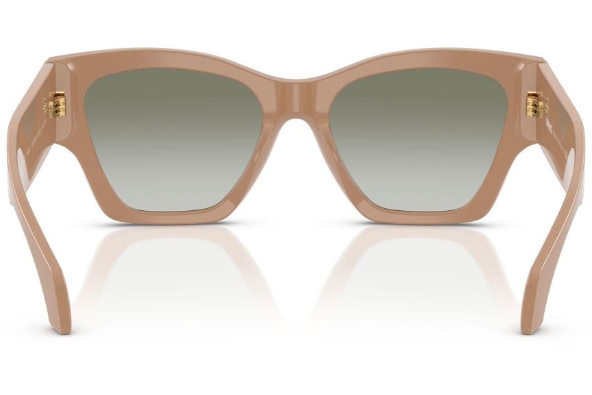 Okulary przeciwsłoneczne Versace VE4492U 55178E Kocie oczy Brązowe