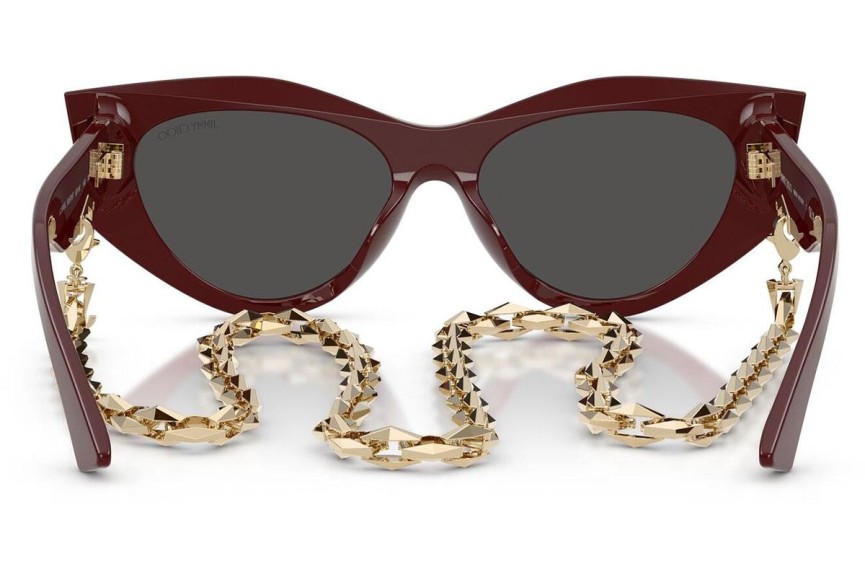 Okulary przeciwsłoneczne Jimmy Choo JC5045U 505787 Kocie oczy Czerwone