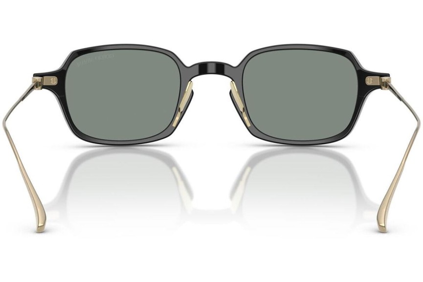Okulary przeciwsłoneczne Giorgio Armani AR8227T 606011 Prostokątne Czarne