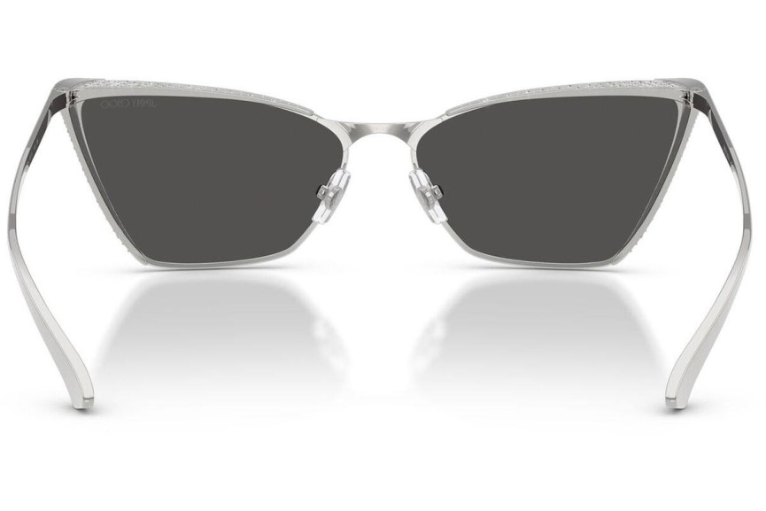 Okulary przeciwsłoneczne Jimmy Choo JC4019B 300287 Kocie oczy Srebrne