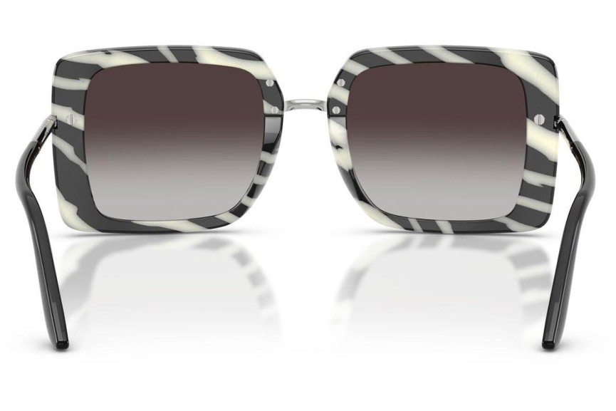 Okulary przeciwsłoneczne Dolce & Gabbana DG4491 33728G Kwadratowe Czarne