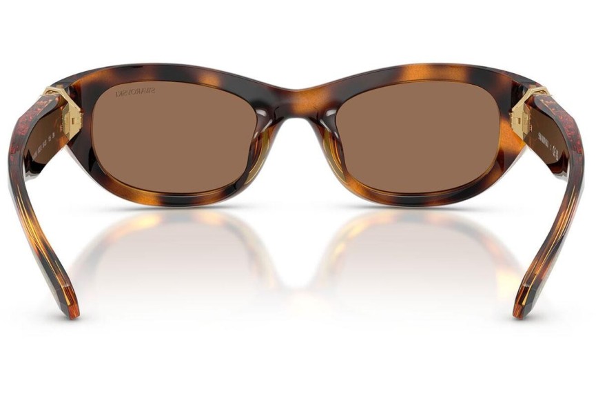 Okulary przeciwsłoneczne Swarovski SK6036U 100273 Owalne Havana