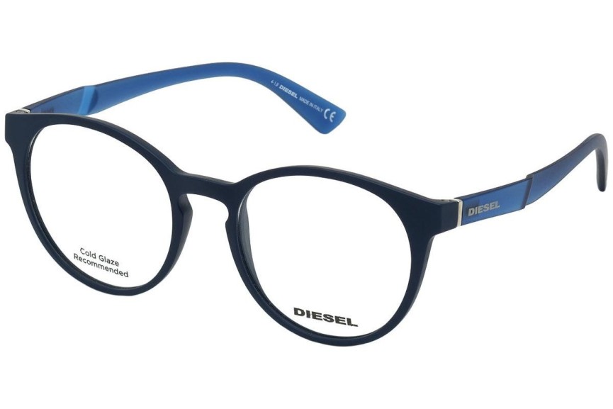 Okulary korekcyjne Diesel DL5367 091 Okrągłe Niebieskie