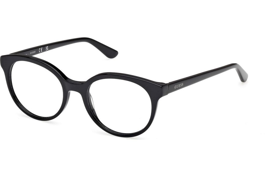 Okulary korekcyjne Guess GU50270 001 Okrągłe Czarne