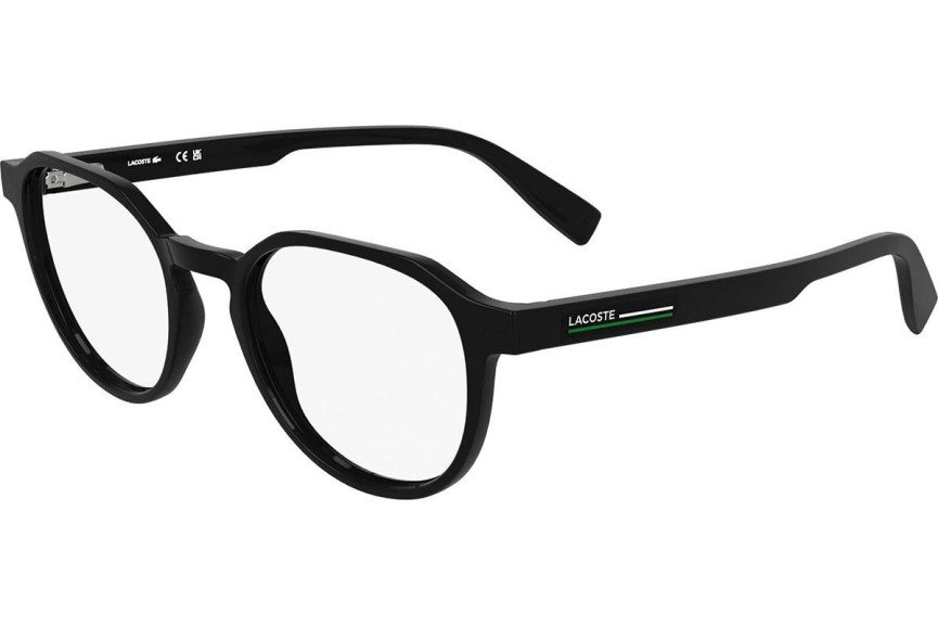 Okulary korekcyjne Lacoste L2980 001 Okrągłe Czarne