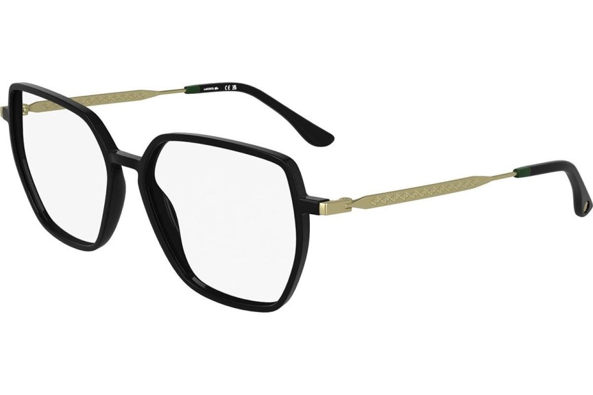 Okulary korekcyjne Lacoste L2981 001 Kocie oczy Czarne