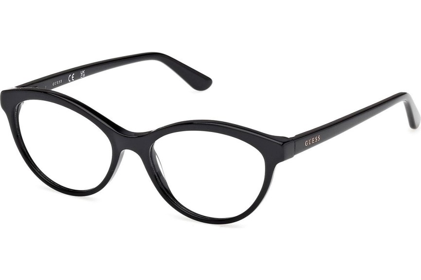 Okulary korekcyjne Guess GU50273 001 Kocie oczy Czarne