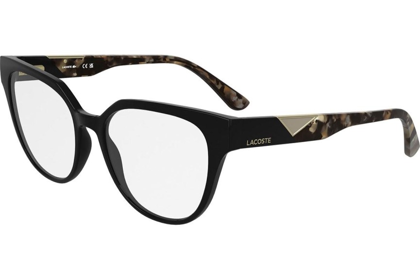 Okulary korekcyjne Lacoste L2982 001 Kocie oczy Czarne