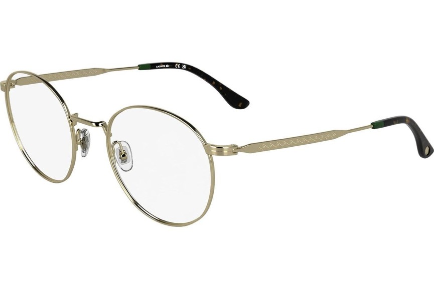 Okulary korekcyjne Lacoste L2308 714 Okrągłe Złote