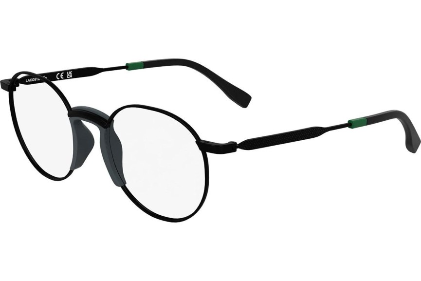Okulary korekcyjne Lacoste L3114 002 Okrągłe Czarne