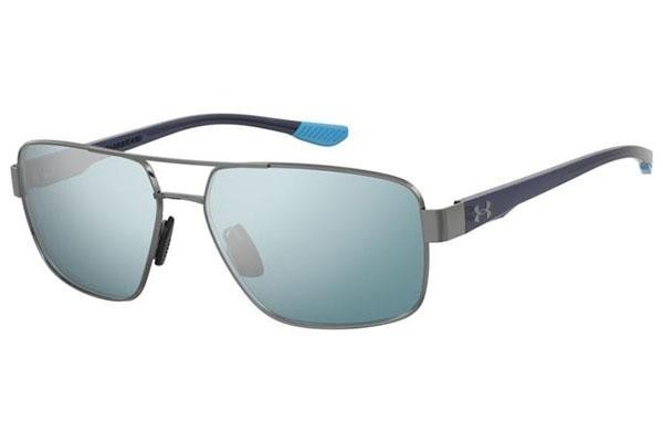 Okulary przeciwsłoneczne Under Armour UATAKEOFF/G 5UV/61 Prostokątne Szare