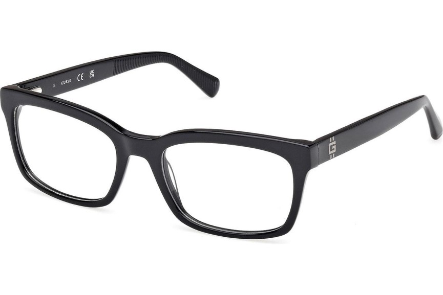 Okulary korekcyjne Guess GU50252 001 Prostokątne Czarne