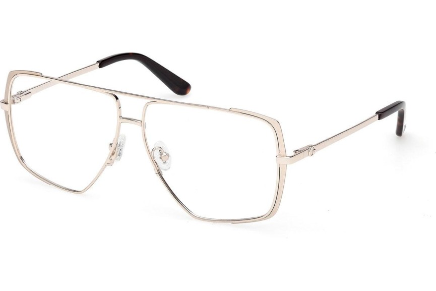 Okulary korekcyjne Guess GU50248 033 Kocie oczy Złote