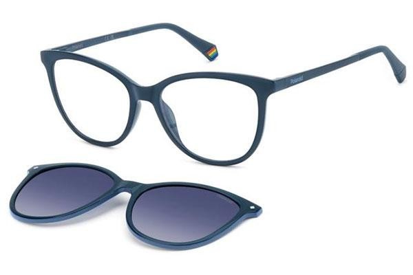 Okulary korekcyjne Polaroid PLD6138/CS ZI9/Z7 Kocie oczy Niebieskie