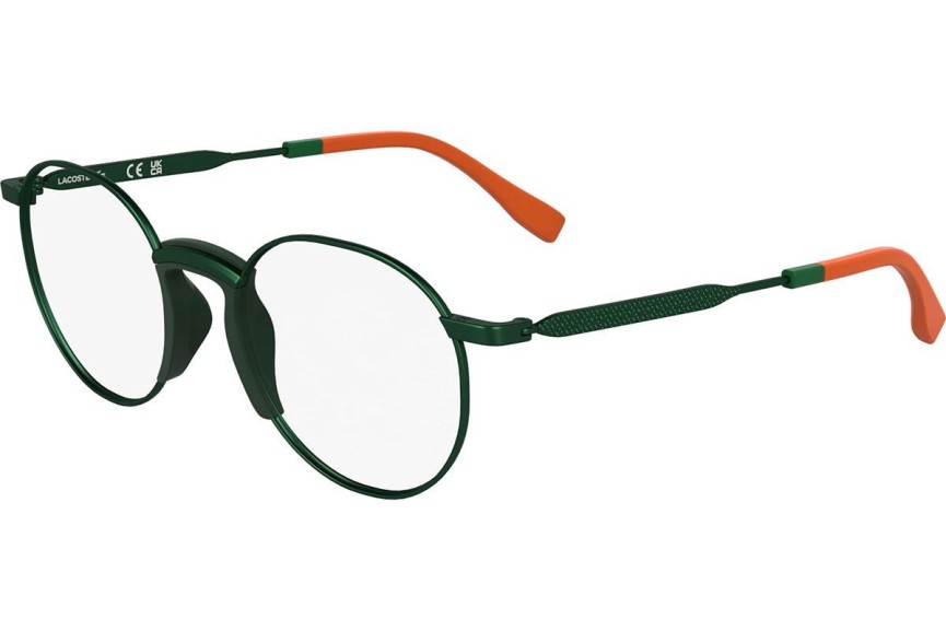 Okulary korekcyjne Lacoste L3114 301 Okrągłe Zielone